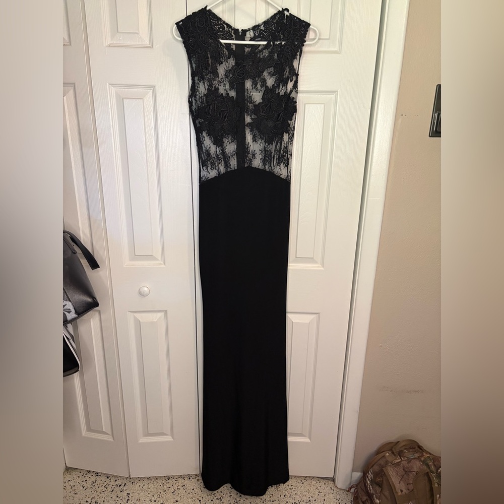 Windsor Black Lace floor length gown